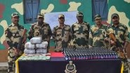 India News | Bengal: BSF Foils Smuggling Attempt, Confiscates Large Haul of Bangladeshi Currency, Seizes Contraband Items