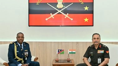 World News | India, Namibia Discuss Further Strengthening Defence Engagement