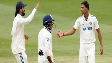 Sports News | 2nd Unofficial Test: Kotian-Kamboj Powers India-A to 417/7d at Tea; Sets a Target of 439 for England Lions