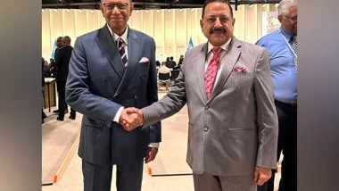 World News | Union Minister Jitendra Singh Meets Mauritius PM Navinchandra Ramgoolam in France