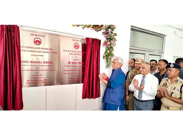 India News | J-K LG Inaugurates CCTV Surveillance System with Integrated Command & Control Centre at Mata Vaishno Devi Shrine
