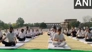India News | Haryana CM Participates in Yoga Utsav at Haryana Assembly in Chandigarh