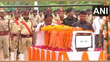 India News | Chhattisgarh CM Vishnu Deo Sai, Assembly Speaker Raman Singh Pay Tribute to ASP Akash Rao Giripunje