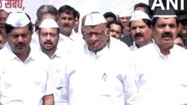 India News | NCP-SCP Chief Sharad Pawar Hoists Party Flag on 26th Foundation Day