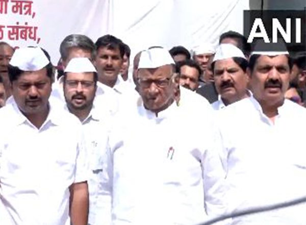 India News | NCP-SCP Chief Sharad Pawar Hoists Party Flag on 26th Foundation Day