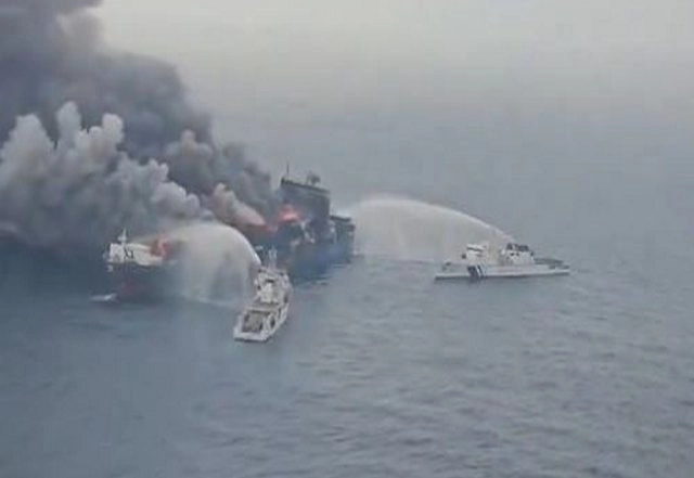 India News | ICGS Samudra Prahari, Sachet Fight Fire on Singapore-flagged Vessel, Samarth to Join Soon