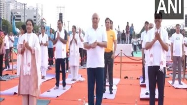 India News | Gujarat CM Bhupendra Patel Launches 'Obesity Free Gujarat' Campaign in Ahmedabad, Takes Part in 'Yog Shivir'