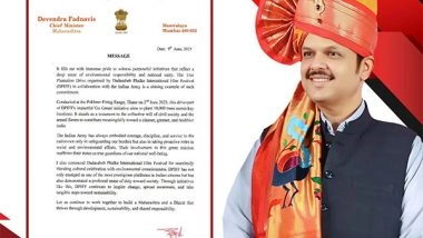 Business News | DPIFF Go Green Campaign with Indian Army Receives State Recognition from Maharashtra Chief Minister Devendra Fadnavis