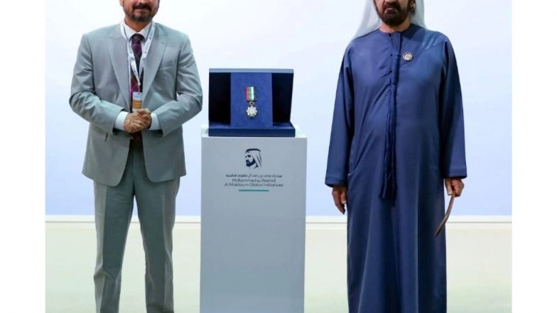 Business News | Siddharth Balachandran Receives Mohammed Bin Rashid Al Maktoum Medal for Philanthropy