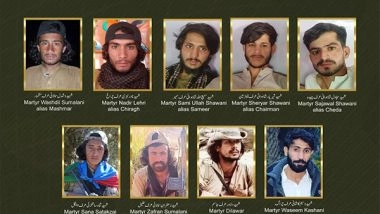 World News | 5 BLA Fighters, 8 Pakistani Army Personnel Killed in Bolan Clashes: Baloch Liberation Army