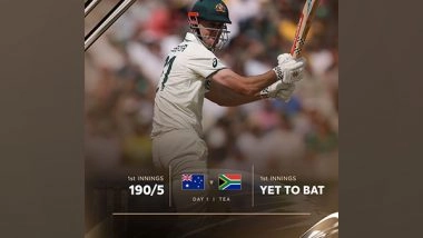 Sports News | WTC Final: Smith, Webster Fifties Lead Aussie Fightback Against SA After Early Wickets, Reach 190/5 at Tea (Day 1)