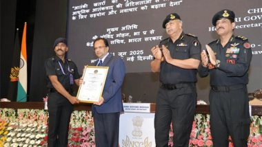 India News | Indian Army Officer Major Rajprasad RS Receives NSG Counter IED Innovator Award