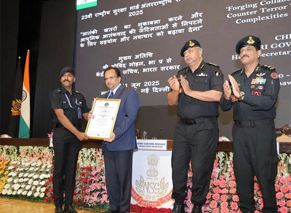 India News | Indian Army Officer Major Rajprasad RS Receives NSG Counter IED Innovator Award