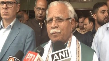 India News | Union Minister Manohar Lal Khattar and J-K CM Omar Abdullah Hold Review Meeting on Power and Housing Related Projects in Srinagar