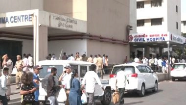 India News | Gujarat Plane Crash: Relatives Rush to Civil Hospital in Ahmedabad