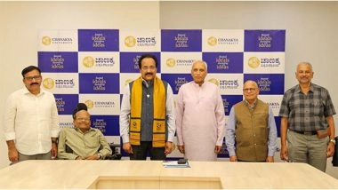 Business News | Dr. S. Somanath Assumes Office as Chancellor of Chanakya University; Reconstituted Board of Governors Announced
