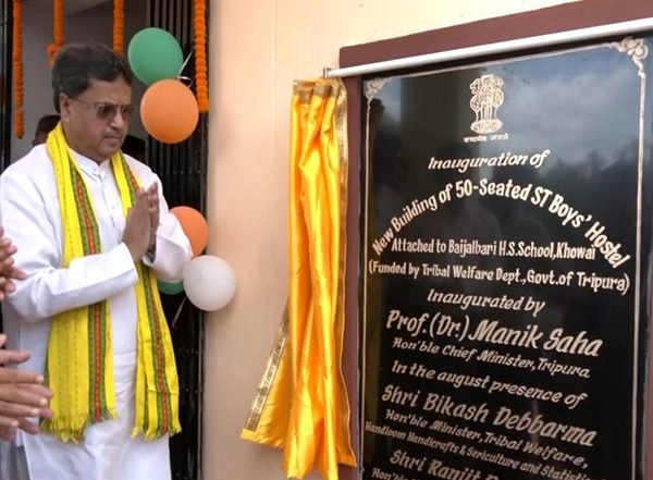 India News | Tripura CM Manik Saha Inaugurates Six Development Projects in Khowai District