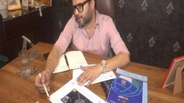 India News | India's Identity in Space: Designer Manish Tripathi Crafts Special Badge for AXIOM-4 Astronaut Subhanshu Shukla