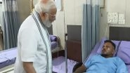 India News | Gujarat: PM Modi Meets Lone Survivor of AI-171 Flight Crash, Other Injured at Ahmedabad Hospital