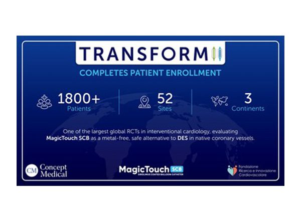 Business News | Fondazione Ricerca E Innovazione Cardiovascolare Completes Enrollment in TRANSFORM II RCT, A Landmark Study Comparing MagicTouch SCB Vs DES in Native Coronary Vessels