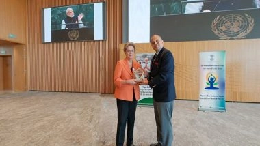 World News | NDB President Rousseff Attends International Yoga Day Curtain Raiser Event at Indian Consulate in Shanghai, Conveys Condolences over Air India Plane Crash