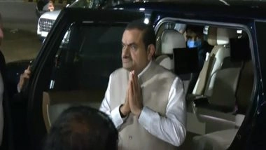 India News | Gautam Adani Visits Residence of Former Gujarat CM Vijay Rupani, Pays Tributes to Late Leader