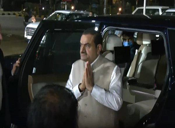 India News | Gautam Adani Visits Residence of Former Gujarat CM Vijay Rupani, Pays Tributes to Late Leader