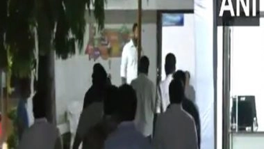 India News | Gandhinagar: Rushab Rupani, Son of Vijay Rupani Arrives at Father's Residence