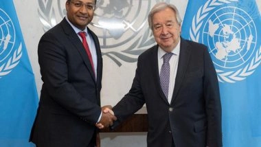 World News | CND Chair Shambhu S Kumaran Meets UN Chief, Discusses Global Drug Challenges
