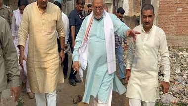 India News | UP Minister Suresh Khanna Visits Municipal Corporation Wards to Conduct Surprise Inspection on Cleanliness