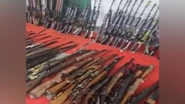 India News | Manipur: Security Forces Recover 328 Weapons in Major Crackdown Across Valley Districts
