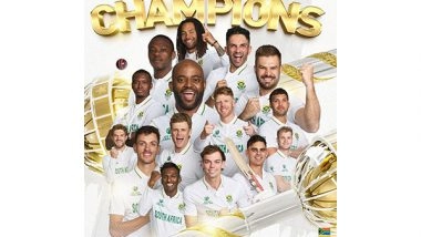 Sports News | South African President Cyril Ramaphosa Congratulates Proteas for Clinching Their Maiden WTC Title