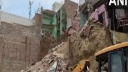 India News | UP: Three, Including Two Children, Killed as Building Collapses in Mathura