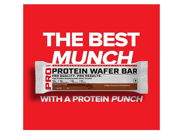Business News | GNC India Launches Protein Wafer: The Best Munch with a Protein Punch!  Xtra Crunchy. Xtra Munchy. Xtra Healthy.