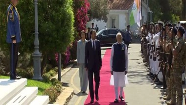 World News | Cyprus President Nikos Christodoulides Welcomes PM Modi at Presidential Palace