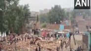 India News | New Delhi: DDA Conducts Demolition Drive in Ashok Vihar Slum Area