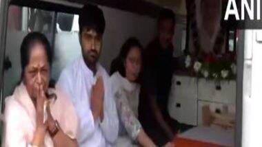 India News | Former Gujarat CM Vijay Rupani's Mortal Remains Arrive in Rajkot for Final Rites Following Air India Crash