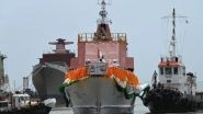 India News | Fifth Fast Patrol Vessel  'Achal' Built by Goa Shipyard Launched for ICG