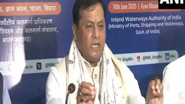 India News | Union Minister Sarbananda Sonowal Announces Major Infra Push to Boost Inland Waterways in Bihar