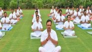India News | Yoga Session Held at Rajasthan CM's  Residence Ahead of International Day of Yoga