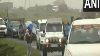 India News | Meghalaya Murder Case: Police Arrives Along with Sonam Raghuvanshi and Three Others for Reconstruction of Crime Scene