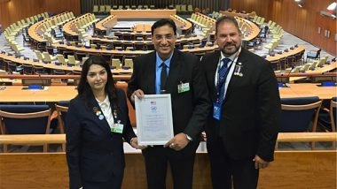 Business News | Dr. Arpit Chopra Jain Honored at United Nations Headquarters in New York