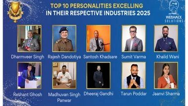 Business News | Top 10 Personalities Excelling in Their Respective Industries in 2025 by Webhack Solutions