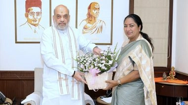 India News | Delhi CM Rekha Gupta Meets Amit Shah in Delhi; Hails His Leadership