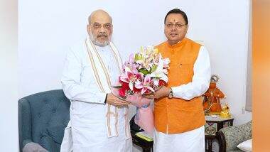 India News | Uttarakhand CM Dhami Meets Amit Shah in Delhi; Discuss Various Important Issues