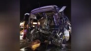 India News | Uttar Pradesh: 2 Dead, 15 Injured as Bus Collides with Stationary Truck on Agra-Lucknow Expressway