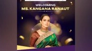 Sports News | Kangana Ranaut Appointed Brand Ambassador for New Delhi 2025 World Para Athletics Championships
