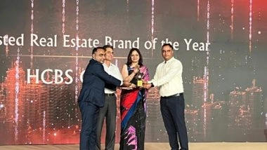 Business News | HCBS Developments Receives 'Most Trusted Real Estate Brand of the Year' at ET Now Realty Conclave & Awards-2025