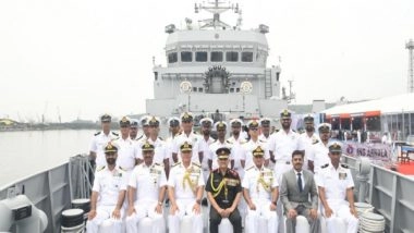 India News | INS Arnala, India's First Indigenous Anti-Submarine Shallow Water Craft, Commissioned into Navy