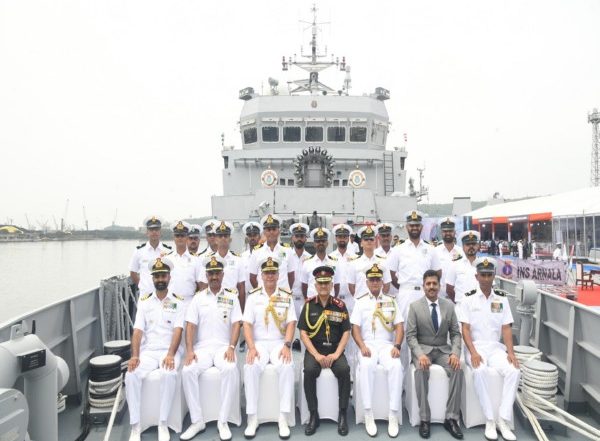 India News | INS Arnala, India's First Indigenous Anti-Submarine Shallow Water Craft, Commissioned into Navy